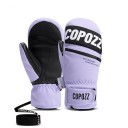 Guantes de esquí impermeables y cálidos, guantes de invierno antideslizantes para esquí y snowboard, guantes de nieve con forro polar para hombres y mujeres, guantes de invierno con cordón 2