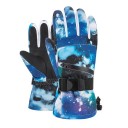 Guantes de invierno cálidos Guantes de esquí con cuero PU Guantes de nieve para hombres y mujeres Guantes de esquí y snowboard Guantes de esquí con soporte de pantalla táctil 7