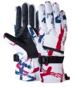 Guantes de invierno cálidos Guantes de esquí con cuero PU Guantes de nieve para hombres y mujeres Guantes de esquí y snowboard Guantes de esquí con soporte de pantalla táctil 3