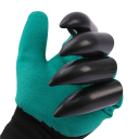 Guantes de jardín con 8 garras para rastrillar, cavar, plantar, desherbar, sembrar, impermeables 25 x 15 x 3 cm 1 par Verde 3