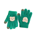 Guantes de lana para niños Tamaño 2–6 años Diseño de osito Guantes de invierno cálidos para niños para uso exterior 5