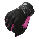 Guantes de moto para mujer, transpirables y de dedo completo, con función táctil, dorso de malla y palma reforzada para conducir en moto 6