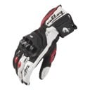 Guantes de moto y motocross resistentes al viento y táctiles de cuero con protectores de nudillos y dedos y palma reforzada para carretera 5