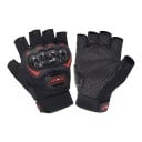 Guantes de motocicleta a prueba de impactos sin dedos con protección de nudillos y palma antideslizante para conducir en moto y bicicleta 10