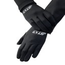 Guantes de motocicleta de dedos completos con puño sobre la muñeca en color negro con estampado blanco para conducir motocicletas tamaño universal 7