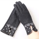 Guantes de mujer con flores J823 2