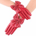 Guantes de mujer con lazo 4
