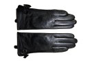 Guantes de piel elegantes para mujer - Negro 3