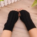 Guantes de punto sin dedos para mujer J807 4