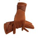 Guantes de punto táctiles para mujer tamaño universal Guantes de invierno cálidos con suave superficie de terciopelo para uso diario 6