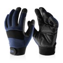 Guantes de trabajo Unisex Tamaño universal Guantes protectores táctiles con piel PU Guantes resistentes para trabajar 1