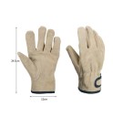 Guantes ignífugos resistentes al calor 24,5 x 12 cm Guantes de protección de cuero para asar, cocinar y manipular utensilios calientes 2