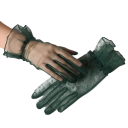 Guantes largos de encaje para mujer, delgados, transparentes, transpirables, de poliéster, elegantes, complemento para ocasiones nocturnas 10