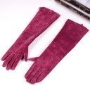Guantes largos de piel para mujer 9