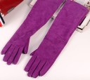 Guantes largos de piel para mujer 13
