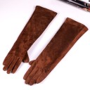 Guantes largos de piel para mujer 7