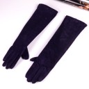Guantes largos de piel para mujer 12
