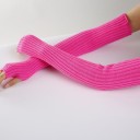 Guantes largos sin dedos para mujer 8