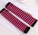 Guantes sin dedos de rayas para mujer 5