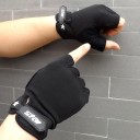 Guantes sin dedos estilo militar para hombre J2636 1
