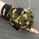 Guantes sin dedos estilo militar para hombre J2636 2