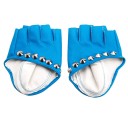 Guantes sin dedos para mujer con tachuelas 6