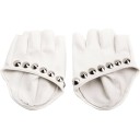 Guantes sin dedos para mujer con tachuelas 3