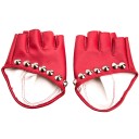 Guantes sin dedos para mujer con tachuelas 4