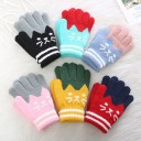 Guantes sin dedos para niños con un gato. 1