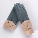 Guantes táctiles para mujer con osito de peluche J2815 2