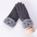 Guantes táctiles para mujer con osito de peluche J2815 4