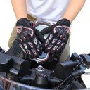 Guanti da moto a rete e traspiranti touch con protezioni per le nocche e il palmo in poliestere e cotone per la guida in moto 11