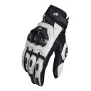 Guanti da moto e motocross in pelle resistenti al vento e touch con protezioni per le nocche e cinturino al polso per strada e fuoristrada 1
