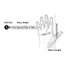Guanti in nitrile monouso 50 pz taglia S larghezza palmo 7–8 cm lunghezza circa 24 cm rosa chiaro per pulizia cucina igiene bagno 3