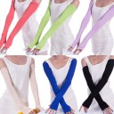 Guanti lunghi senza dita da donna 1