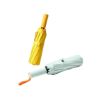 Guarda-chuva preto elegante design resistente ao vento Impermeável com proteção UV UPF50+ 72 varas de fibra de vidro Proteção contra o sol e a chuva 1