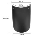 Guarda-lamas para moto 22,5 x 23 x 14 cm Guarda-lamas traseiro universal Cor preta Proteção contra água 2