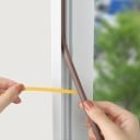 Guarnizione adesiva per finestre e porte Profilo D 9 x 6 mm Lunghezza totale 10 m Gomma EPDM Protezione contro correnti d'aria, rumore 5