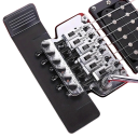 Guarnizione supporto per tremolo e ponte di chitarra elettrica 12,5×4×3 cm Strumento nero per sostituzione e riparazione stabilizzazione del ponte della chitarra 2