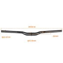 Guiador de bicicleta com elevação de 18 mm 660 mm carbono mate preto 31,8 mm com diâmetro de aperto de 22,2 mm para bicicletas 2
