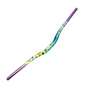 Guidons de vélo courbés 780 mm diamètre 31.8 mm élévation 30 mm en alliage d'aluminium forme ergonomique pour vélos de montagne 2
