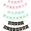 Guirlande avec fanions Joyeux Anniversaire 3