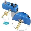 Guldkontakt til guitar effekpedaler Type Z Metal audio forbindelse 6,3 mm Han-han Pladsbesparende tilbehør Adapter 70 x 24 x 24 mm 3
