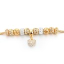Guldpläterat damarmband CRYSTAL HEART 3