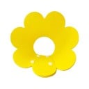 Guler de protecție pentru pisici, galben, în formă de floare, mărimea 1-3 kg M, guler postoperator, circumferință ajustabilă, guler din fetru 4