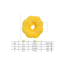 Guler protector impermeabil pentru pisici 0,5-2 kg în formă de floarea-soarelui Guler moale din pluș împotriva mușcăturilor și linsului Vindecarea rănilor Mărimea XS 6