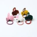Gumiça de cabelo infantil com coelhinho 1