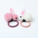 Gumiça de cabelo infantil com coelhinho 2