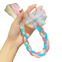 Gumiça para cabelo com postiço para crianças 19