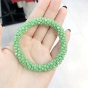 Gumiça para o cabelo com contas 15